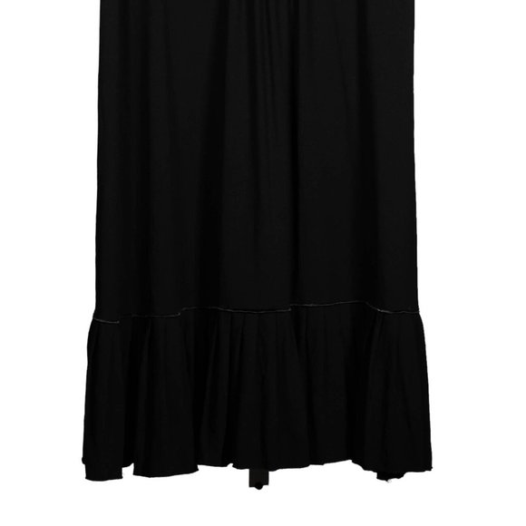 BCBG MaxAzria Women's Dress Black Beige Stretch Sleeveless Midi Fit Flare Size L - Picture 5 of 9